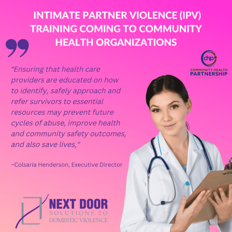 Intimate Partner Violence (IPV) Training Coming to Community Health ...