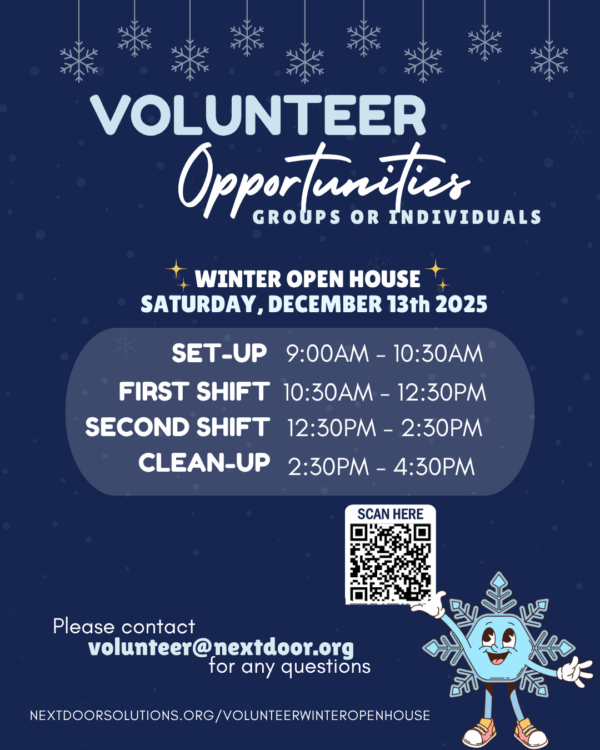 Volunteer in San Jose – Winter Open House volunteer hours